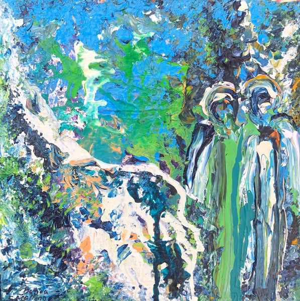 Two people together (30x30cm)